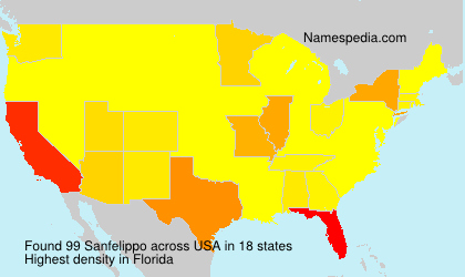 Surname Sanfelippo in USA Surname Sanfelippo in USA