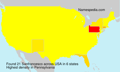 Surname Sanfrancesco in USA Surname Sanfrancesco in USA
