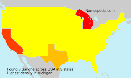 Surname Sanghe in USA Surname Sanghe in USA