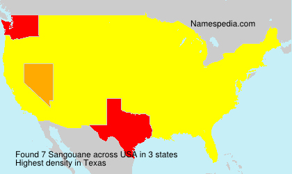 Surname Sangouane in USA Surname Sangouane in USA