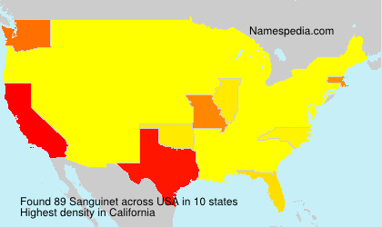 Surname Sanguinet in USA Surname Sanguinet in USA