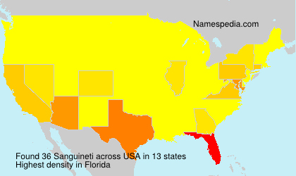 Surname Sanguineti in USA Surname Sanguineti in USA