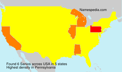 Surname Sanios in USA Surname Sanios in USA
