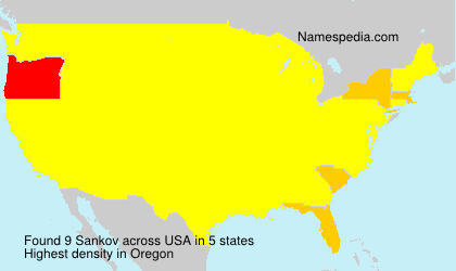 Surname Sankov in USA Surname Sankov in USA