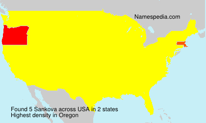 Surname Sankova in USA Surname Sankova in USA