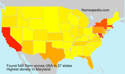 Surname Sann in USA Surname Sann in USA