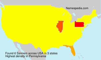 Surname Sannem in USA Surname Sannem in USA