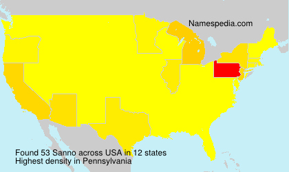 Surname Sanno in USA Surname Sanno in USA