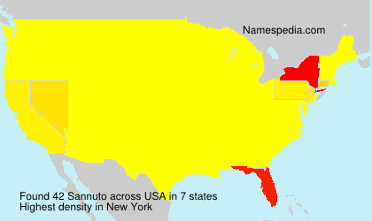 Surname Sannuto in USA Surname Sannuto in USA