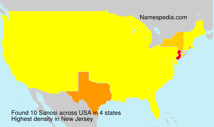 Surname Sanosi in USA Surname Sanosi in USA