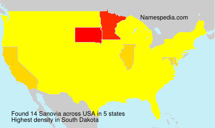 Surname Sanovia in USA Surname Sanovia in USA