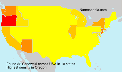 Surname Sanowski in USA Surname Sanowski in USA