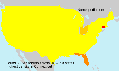 Surname Sansabrino in USA Surname Sansabrino in USA