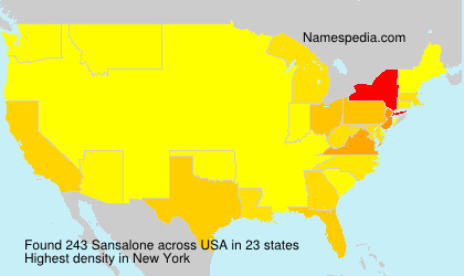 Surname Sansalone in USA Surname Sansalone in USA