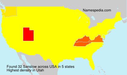 Surname Sanslow in USA Surname Sanslow in USA