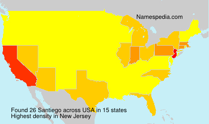 Surname Santiego in USA Surname Santiego in USA