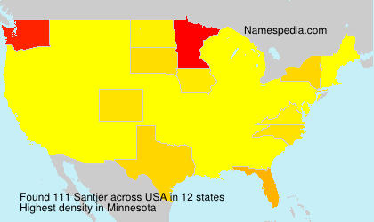 Surname Santjer in USA Surname Santjer in USA