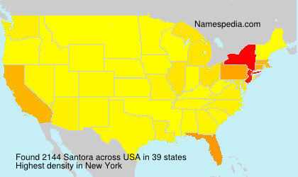 Surname Santora in USA Surname Santora in USA