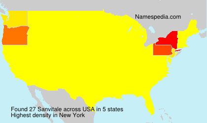 Surname Sanvitale in USA