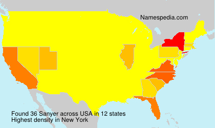Surname Sanyer in USA Surname Sanyer in USA