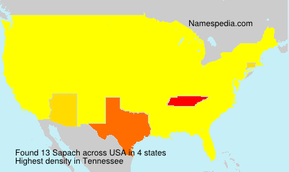 Surname Sapach in USA Surname Sapach in USA