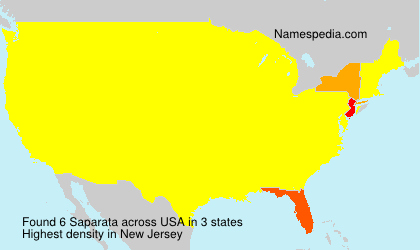 Surname Saparata in USA Surname Saparata in USA