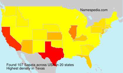 Surname Sapata in USA Surname Sapata in USA