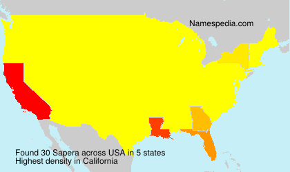 Surname Sapera in USA Surname Sapera in USA