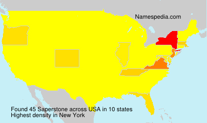 Surname Saperstone in USA Surname Saperstone in USA