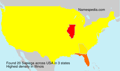 Surname Sapiega in USA