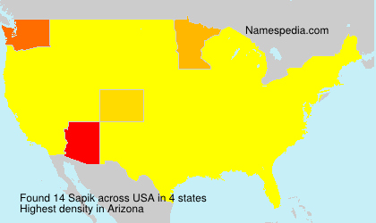 Surname Sapik in USA Surname Sapik in USA