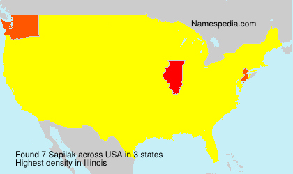 Surname Sapilak in USA Surname Sapilak in USA