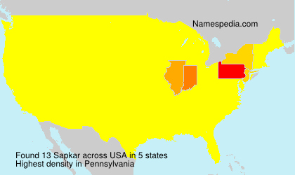 Surname Sapkar in USA Surname Sapkar in USA