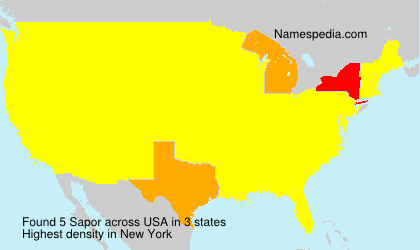 Surname Sapor in USA Surname Sapor in USA