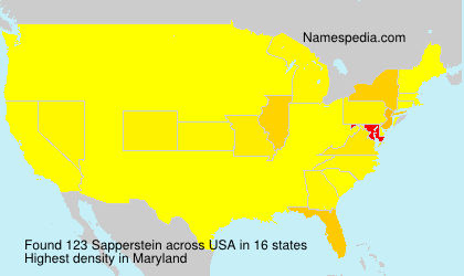 Surname Sapperstein in USA Surname Sapperstein in USA