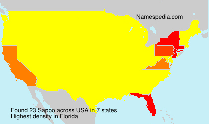 Surname Sappo in USA
