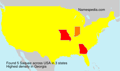 Surname Saquee in USA Surname Saquee in USA