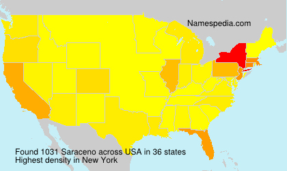 Surname Saraceno in USA