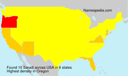 Surname Saradi in USA