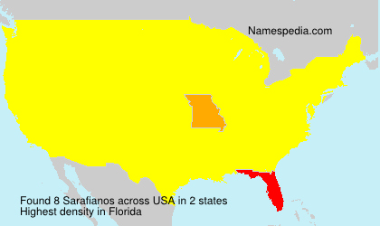 Surname Sarafianos in USA Surname Sarafianos in USA