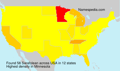 Surname Sarafolean in USA Surname Sarafolean in USA