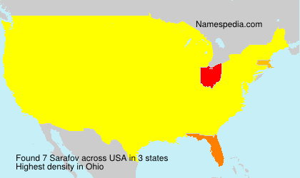 Surname Sarafov in USA Surname Sarafov in USA