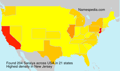 Surname Saraiya in USA Surname Saraiya in USA
