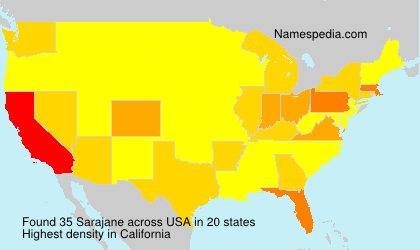 Surname Sarajane in USA Surname Sarajane in USA