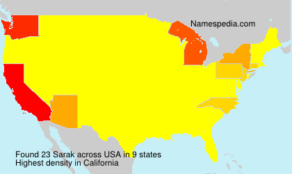 Surname Sarak in USA Surname Sarak in USA
