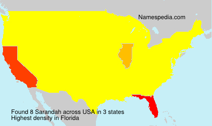 Surname Sarandah in USA Surname Sarandah in USA