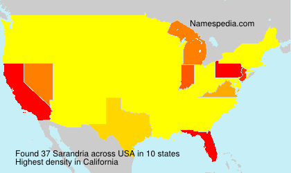 Surname Sarandria in USA Surname Sarandria in USA