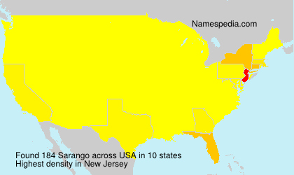 Surname Sarango in USA Surname Sarango in USA