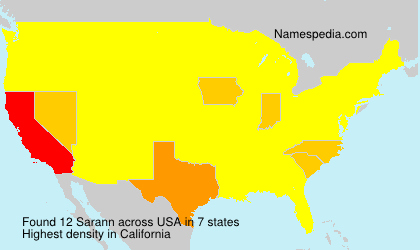 Surname Sarann in USA Surname Sarann in USA