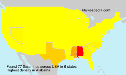 Surname Saranthus in USA Surname Saranthus in USA